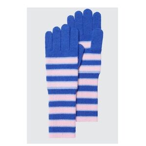 Marni for Uniqlo Blue and Pink Striped Gloves